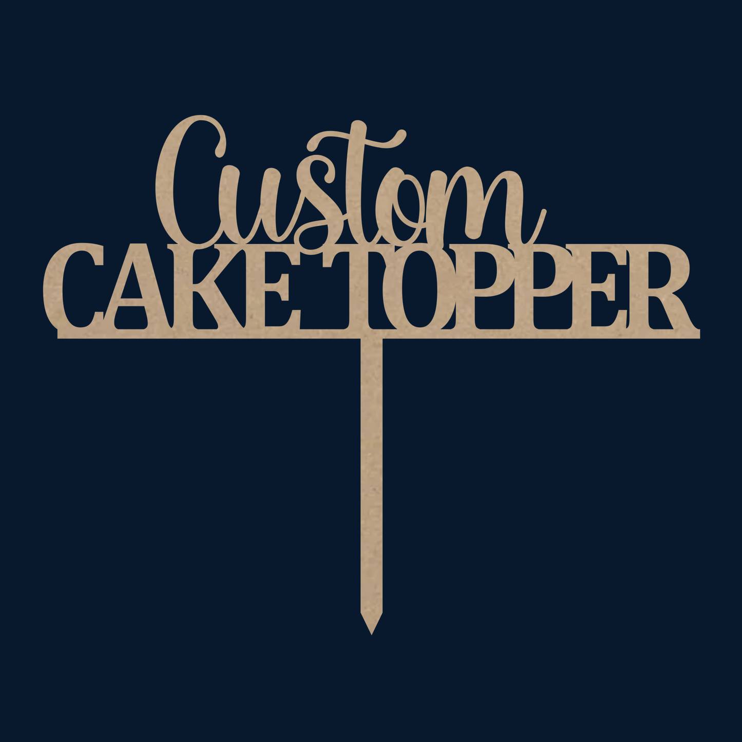 Custom cake topper