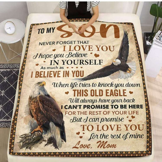 Eagle print blanket