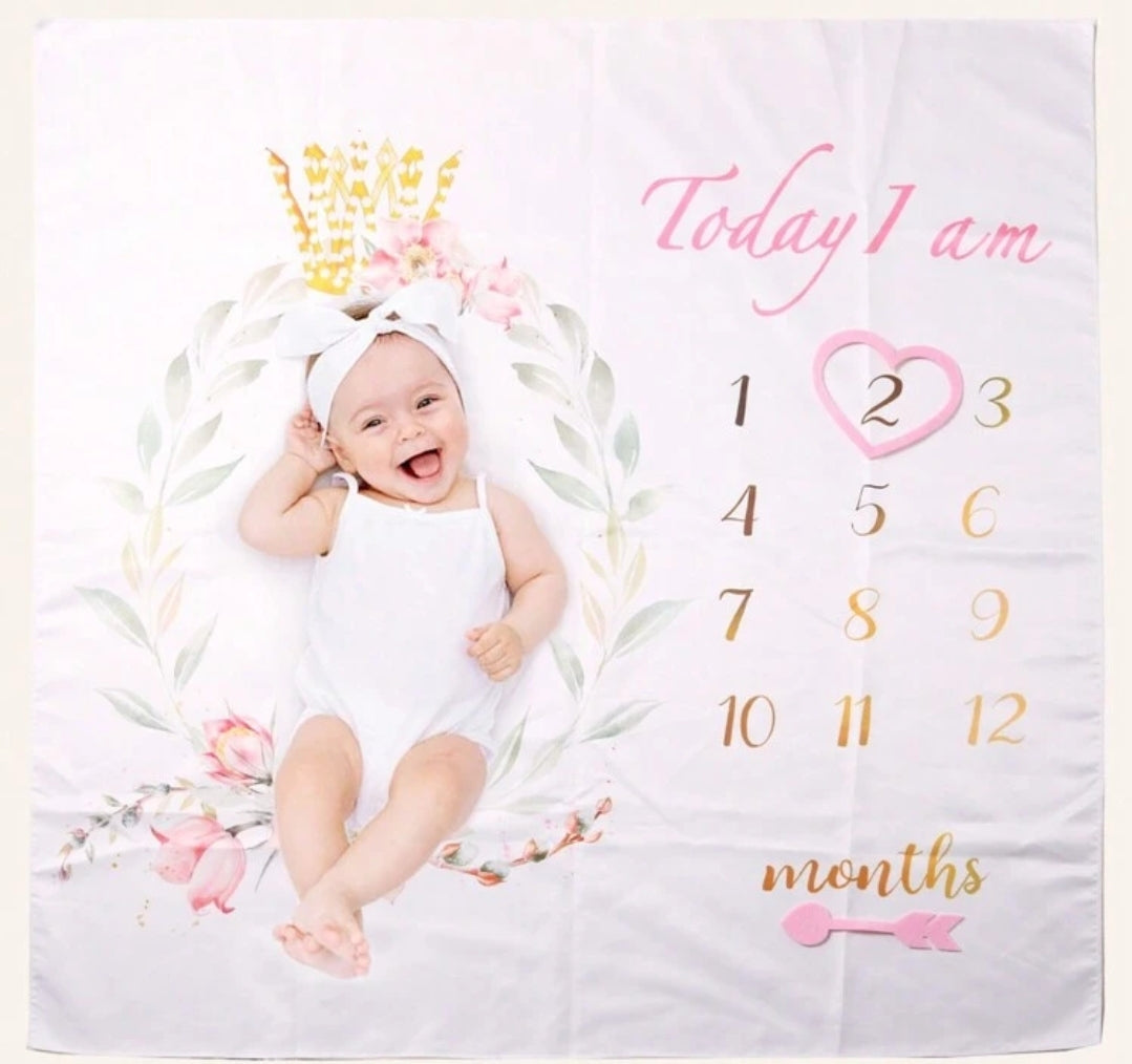 Milestone blanket photo prop