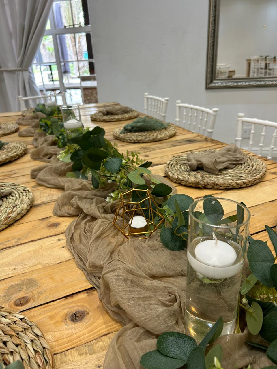 Floating candle vases (hire only)