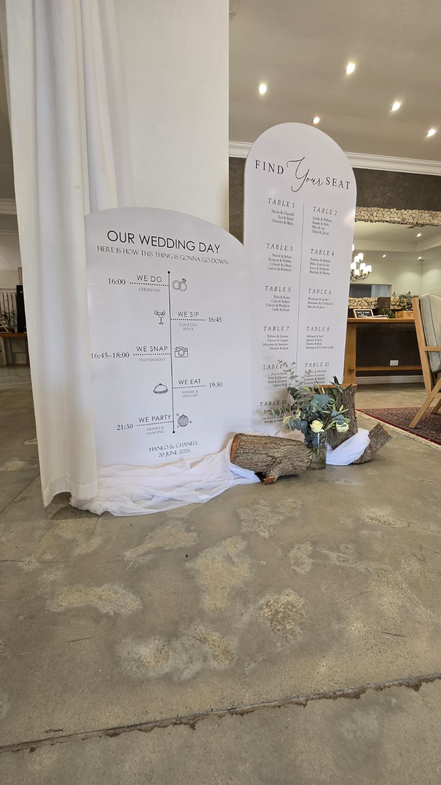 Arch board display set