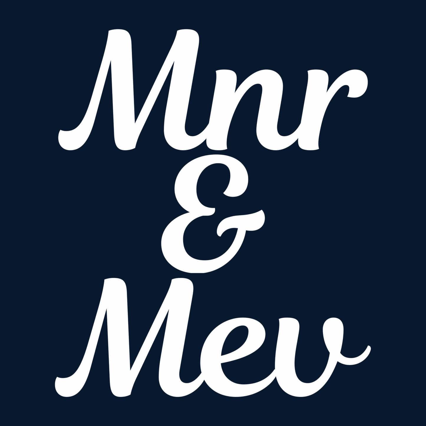 Mnr&Mev White Wood