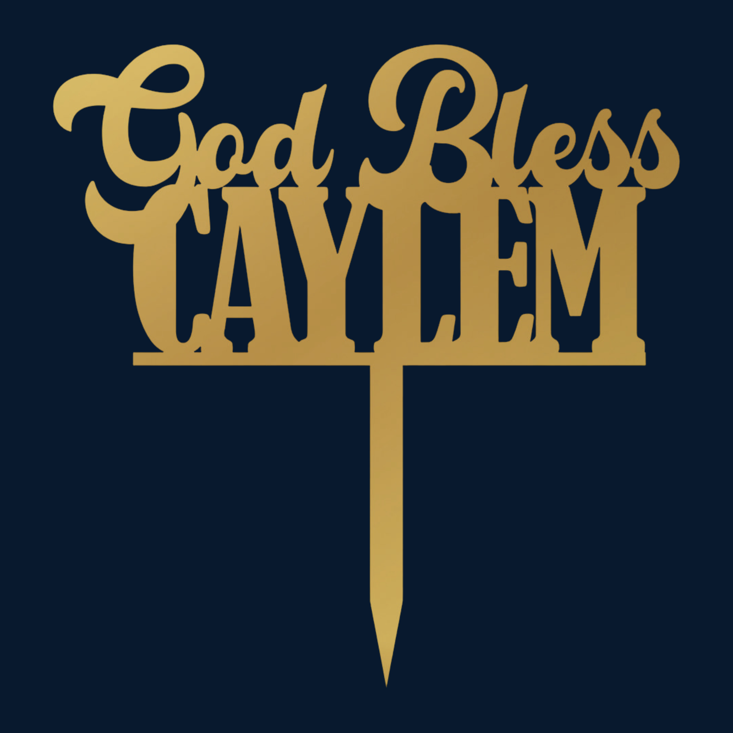 Cake Topper - God Bless